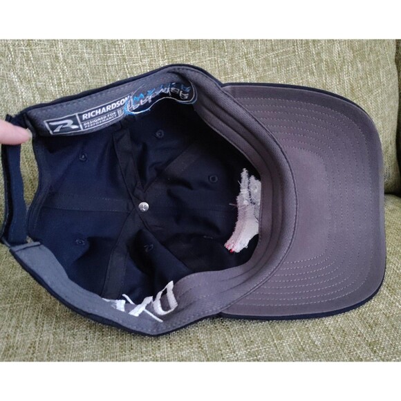 Premier Water Hat Cap Strap Back Navy Blue Embroidered Richardson DXP Logo SC NC - Picture 5 of 12